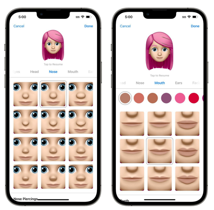 滦县苹果手机维修分享​iOS 16中的拟我表情有了哪些变化和升级 